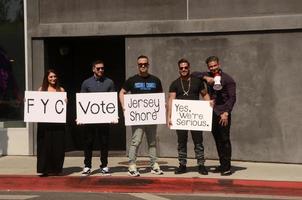 LOS ANGELES - JUN 15 -  Deena Nicole Cortese, Vinny Guadagnino, Mike The Situation, Ronnie Ortiz-Magro, Pauly D at the Jersey Shore FYC Cast Photo Call at the Melrose Avenue on June 15, 2018 in West Hollywood, CA