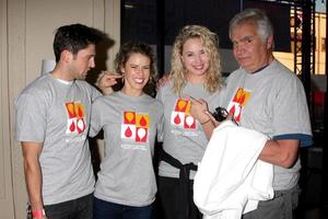 los angeles - 6 de octubre - robert adamson, linsey godfrey, molly mccook, john mccook en la luz la noche la caminata en beneficio de la sociedad de leucemia y linfoma en los estudios sunset-gower el 6 de octubre de 2013 en los angeles, ca foto