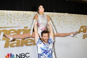 LOS ANGELES - AUG 21 - Quin and Misha at the America s Got Talent Live Show Red Carpet at the Dolby Theater on August 21, 2018 in Los Angeles, CA photo