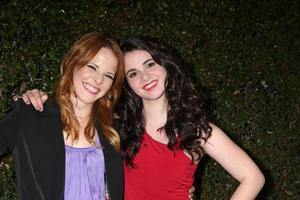 LOS ANGELES - MAY 1 - Katie Leclerc, Vanessa Marano arrives at the ABC Family West Coast Upfronts at The Sayers Club on May 1, 2012 in Los Angeles, CA photo