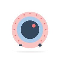 Audio Control Gain Level Sound Abstract Circle Background Flat color Icon vector