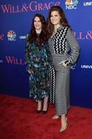 LOS ANGELES - JUN 9 - Megan Mullally, Debra Messing at the Will and Grace FYC Event at the Harmony Gold Theatre on June 9, 2018 in Los Angeles, CA photo