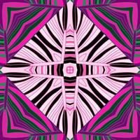 Abstract lines geometric ornament seamless pattern. Wave mosaic geometric endless wallpaper. vector