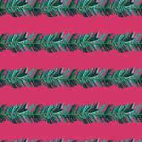 patrón sin costuras de follaje de plantas exóticas gráficas. patrón tropical, hojas de palma fondo floral transparente. papel pintado de hojas. vector