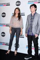 LOS ANGELES - OCT 11 - Sarah Hyland, Mitchel Musso arriving at the 2011 American Music Awards Nominations Press Conference at the JW Marriott Los Angeles at L.A. LIVE on October 11, 2011 in Los Angeles, CA photo