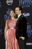 LOS ANGELES - NOV 29 - Vanessa Nadal, Lin-Manuel Miranda at the Mary Poppins Returns Premiere at the El Capitan Theatre on November 29, 2018 in Los Angeles, CA photo