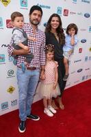 LOS ANGELES - SEP 28 - Alejandro Gomez Monteverde, Ali Landry, Valentin Francesco Monteverde, Estela Ines Monteverde, Marcelo Alejandro Monteverde at the 3rd Annual Red CARpet Safety at Skirball Center on September 28, 2014 in Los Angeles, CA photo