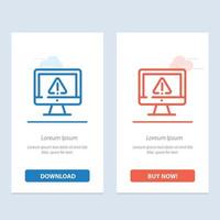 Computer Data Information Internet Security  Blue and Red Download and Buy Now web Widget Card Templ vector