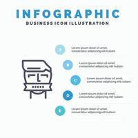 Hostage Mouth Opponent Shut Terrorism Line icon with 5 steps presentation infographics Background vector