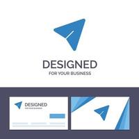 Creative Business Card and Logo template Arrow Pin Mouse Computer Vector Illustration