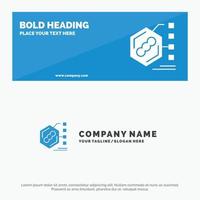 Bacteria Biochemical Examination Form Life SOlid Icon Website Banner and Business Logo Template vector