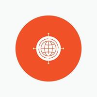 Globe Focus Target Connected vector