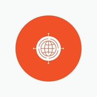 Globe Focus Target Connected vector