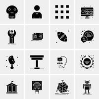 16 Universal Business Icons Vector Creative Icon Illustration to use in web and Mobile Related proje