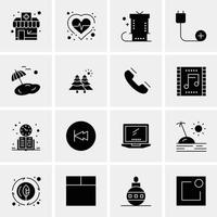 16 Universal Business Icons Vector Creative Icon Illustration to use in web and Mobile Related proje