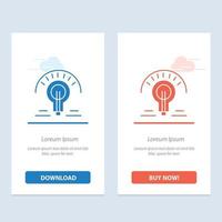 Bulb Light Light Bulb Tips  Blue and Red Download and Buy Now web Widget Card Template vector