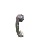 the old type of telephone handle is isolated on a white background. can be used for design needs photo