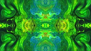 Kaleidoscopic Cacophony Created by Ink Background Texture Footage. video