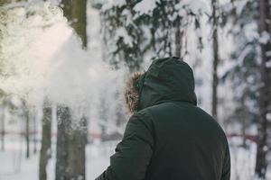 Man vaping outdoor photo