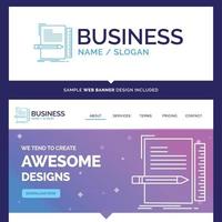 Beautiful Business Concept Brand Name Code vector