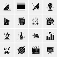 16 Universal Business Icons Vector Creative Icon Illustration to use in web and Mobile Related proje