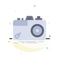 Camera photography capture photo aperture Flat Color Icon Vector