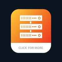 Computing Data Storage Network Mobile App Icon Design vector