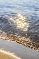 Wadden sea tidelands coast beach water landscape Harrier Sand Germany. photo