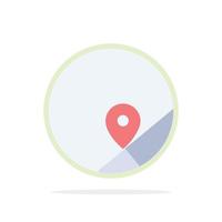 Basic Map Location Map Abstract Circle Background Flat color Icon vector