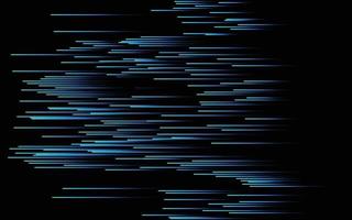 medios círculos vectoriales tecnología digital líneas ai que fluyen patrón dinámico en colores verde azul aislado sobre fondo negro vector