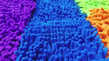 Texture of Colored Plastic Cleaning Cloth video