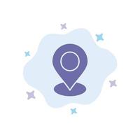 Location Map Marker Pin Blue Icon on Abstract Cloud Background vector