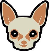 ejemplo lindo del perro de la chihuahua de la historieta vector