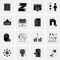 16 Universal Business Icons Vector Creative Icon Illustration to use in web and Mobile Related proje