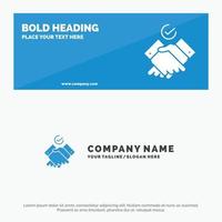 Job Themes Work SOlid Icon Website Banner and Business Logo Template vector