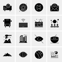 16 Universal Business Icons Vector Creative Icon Illustration to use in web and Mobile Related proje