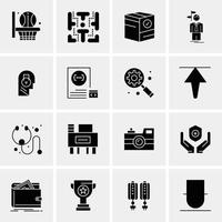 16 Universal Business Icons Vector Creative Icon Illustration to use in web and Mobile Related proje