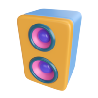 icono de ilustración 3d de altavoz png