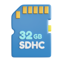 icono de ilustración 3d sdhc png