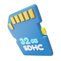 SDHC 3D Illustration Icon png