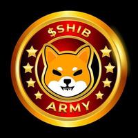 Shiba Inu SHIB Army Coin Crypto currency Symbol