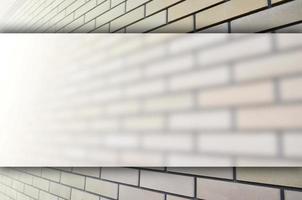 Detailed picture of a quality and ideally smooth brickwork in perspective photo