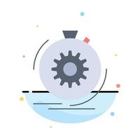 Action fast performance process speed Flat Color Icon Vector