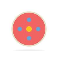 Camera Reel Footage Reel Storage Abstract Circle Background Flat color Icon vector