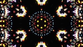 vj Loop Discokugel Neon Kaleidoskop. nahtlose Animation. video