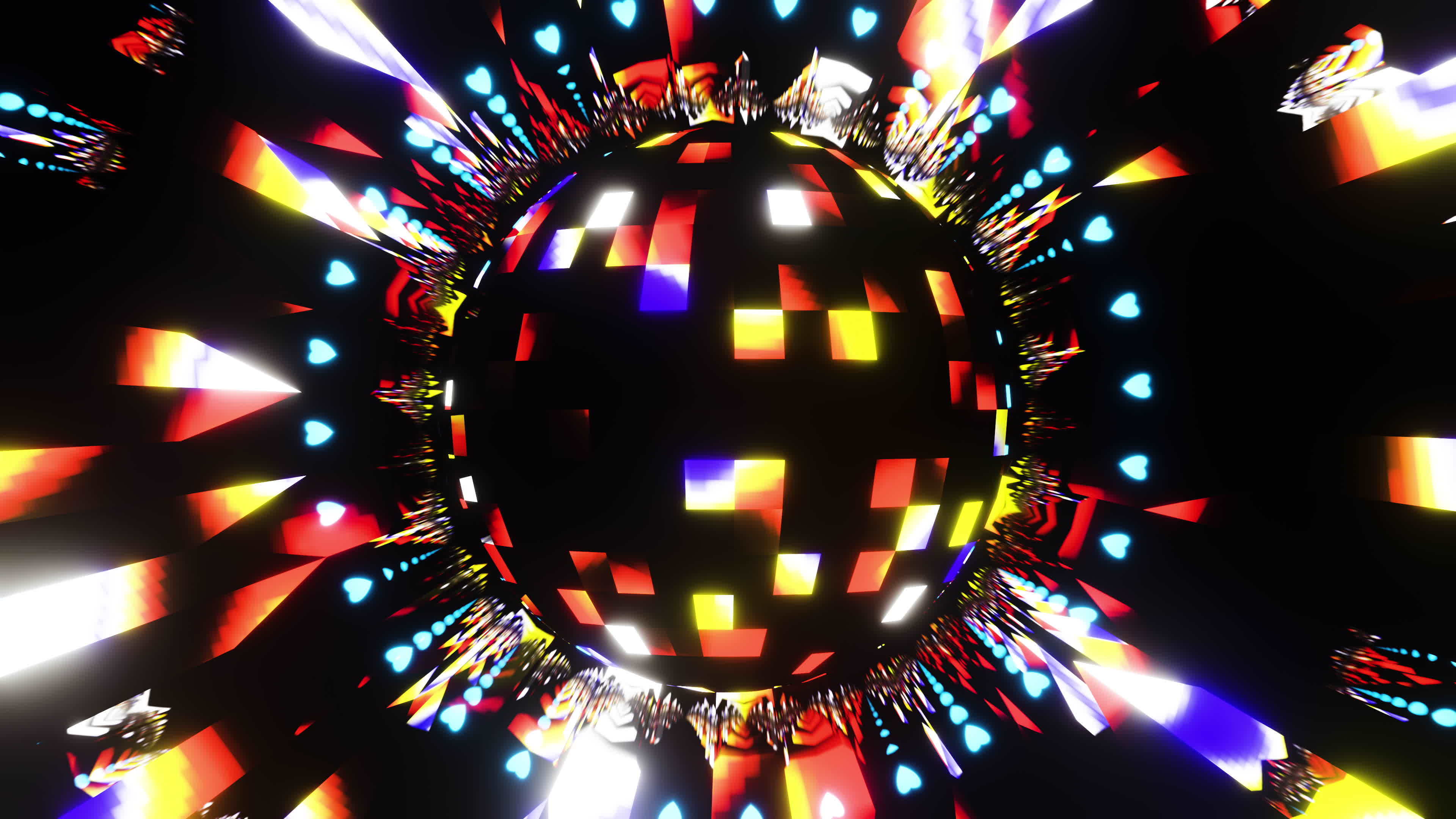 Neon Disco Ball Stock Video Footage for Free Download
