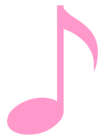 muziek- notatie illustratie voor icoon, symbool, kunst illustratie, appjes, website, logo of grafisch ontwerp element. formaat PNG