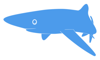 silhouette de requin pour logo, pictogramme, site Web, illustration d'art, infographie ou élément de conception graphique. formatpng png