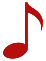 illustration de notation musicale pour l'icône, le symbole, l'illustration d'art, les applications, le site Web, le logo ou l'élément de conception graphique. formatpng png