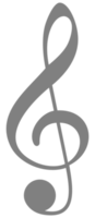 ilustração de notação musical para ícone, símbolo, ilustração de arte, aplicativos, site, logotipo ou elemento de design gráfico. formato png